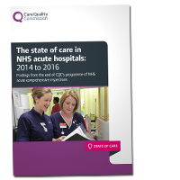 The state of care in NHS acute hospitals cover image