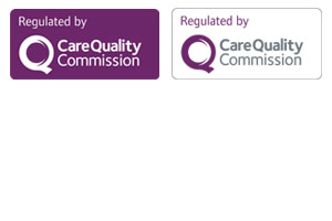 Graphic showing example &#039;regulated by CQC&#039; images