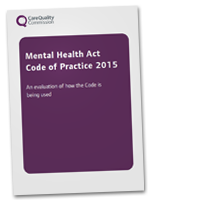 Mental Health Act Code of Practice 2015 evaluation cover image