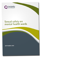 Sexual safety on mental health wards report cover