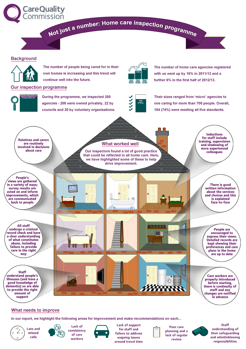 Our home care infographic